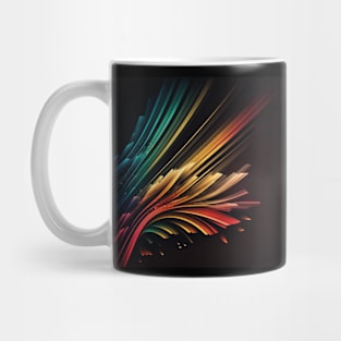 colours against black Mug